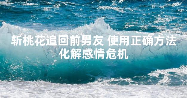 斩桃花追回前男友 使用正确方法化解感情危机